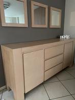 Dressoir met drie spiegels en bijpassende Tv-kast, Huis en Inrichting, Kasten | Dressoirs, Ophalen, Gebruikt, Eikenhout, 200 cm of meer