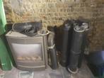 Kachel op gas met kachelpijpen / schoorsteen - fonctionne, Huis en Inrichting, Ophalen, Gebruikt, Gas, Vrijstaand