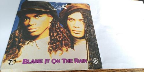 single milli vanilli- blame it on the rain---, Cd's en Dvd's, Vinyl Singles, Gebruikt, Single, Pop, 7 inch, Ophalen of Verzenden