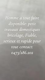 Homme a tout faire, Vacatures, Vacatures | Thuiswerk