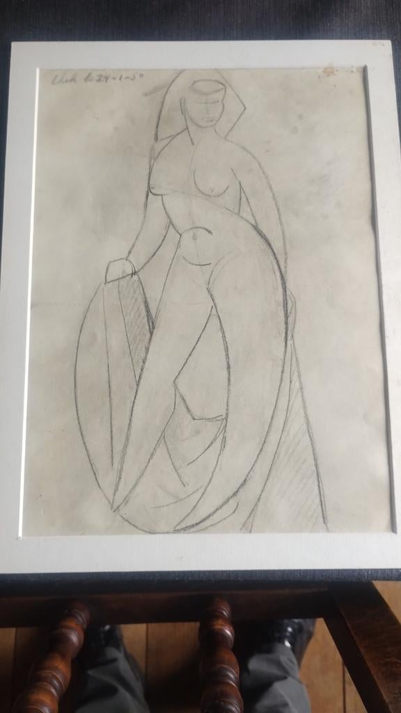 Tekening van André Lhote, Antiek en Kunst, Ophalen of Verzenden