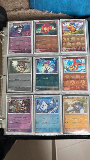 Binder met 290 pokemon kaarten(EX/Holo/Reverse) beschikbaar voor biedingen