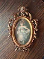 Ancien petit cadre fille art déco, Enlèvement ou Envoi