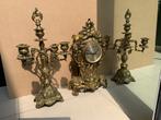 Horloge candélabre chandelier bougeoir cheminée laiton doré, Antiquités & Art, Antiquités | Horloges, Envoi