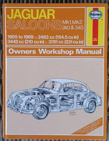 Boek Haynes “Jaguar Saloons MK1, MK2, 240&340 owners worksho beschikbaar voor biedingen