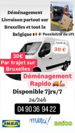 Déménagement Rapido sur Bruxelles avec chauffeur