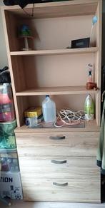 2 kinderbedden,met bureau,nachtkastje,, Huis en Inrichting, Ophalen, Zo goed als nieuw, Hout, 65 cm of meer