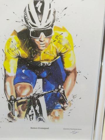 Cadre Remco Evenepoel cyclisme, Enlèvement ou Envoi, Comme neuf, Autres types