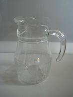 Glazen waterkan - karaf 22cm, Huis en Inrichting, Ophalen of Verzenden, Gebruikt, Glas, Glas of Glazen