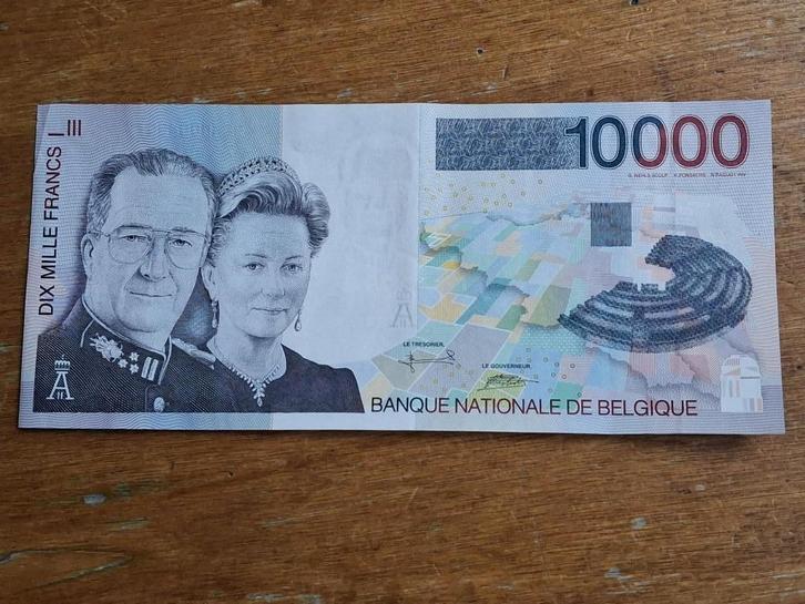 Albert 2 en Paola Belgisch biljet van 10.000 frank uit 1997, Postzegels en Munten, Bankbiljetten | België, Setje, Ophalen