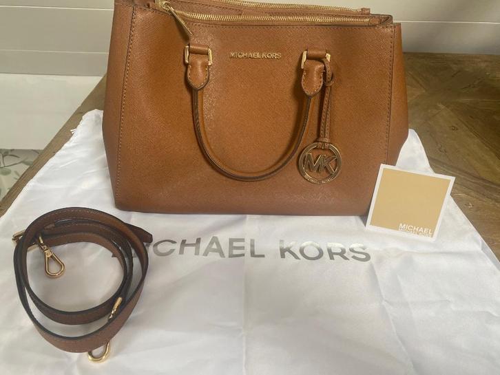 Handtas Michael Kors, Handtassen en Accessoires, Tassen | Damestassen, Zo goed als nieuw, Handtas, Bruin, Ophalen