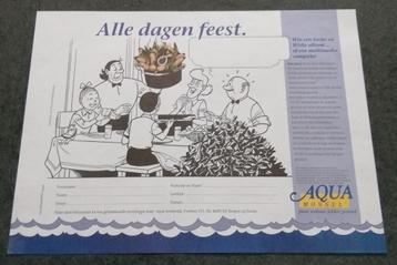 suske & wiske papieren placemat aqua mossel beschikbaar voor biedingen