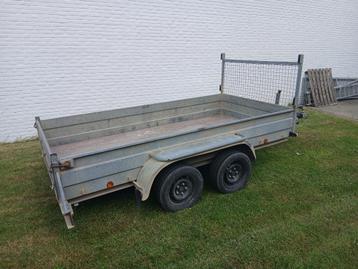 Aanhangwagen dubbel as 2000kg, Autos : Divers, Remorques, Enlèvement, Utilisé