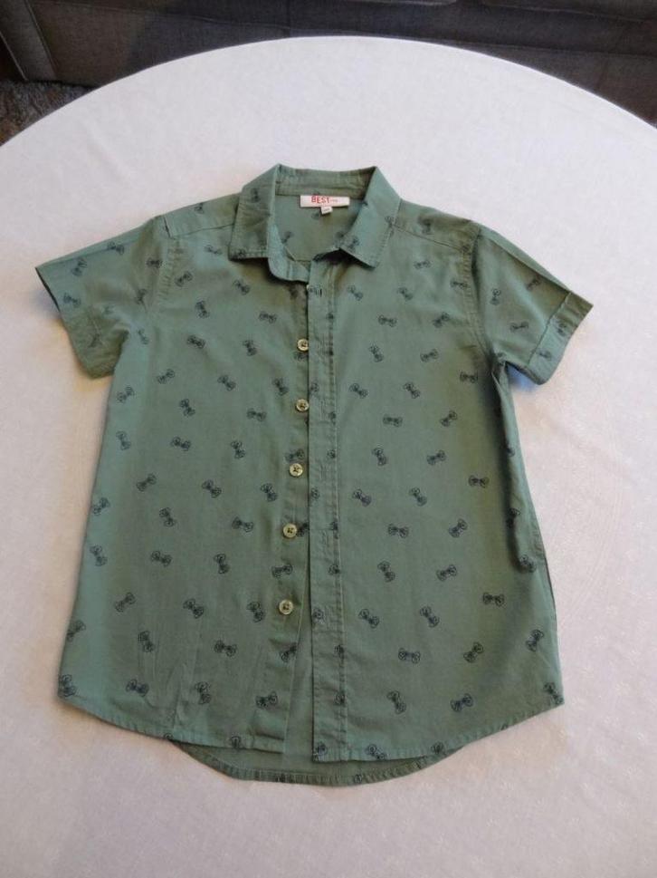 Jongenshemdjes maat 128, Enfants & Bébés, Vêtements enfant | Taille 122, Comme neuf, Garçon, Chemise ou Chemisier, Enlèvement ou Envoi