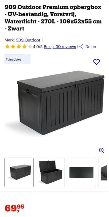Boîte de rangement pour jardin/boîte de rangement, Enlèvement, Neuf