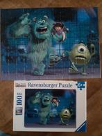 Disney pixar ravensburger 100 xxl  monsters inc., 6 jaar of ouder, Meer dan 50 stukjes, Ophalen of Verzenden, Zo goed als nieuw