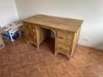 Massief houten bureau teak, Huis en Inrichting, Zo goed als nieuw, Ophalen, Bureau
