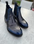 Santoni Chelsea Boots, 42,5 8,5 - Handgemaakte, als nieuw, Kleding | Heren, Blauw, Ophalen of Verzenden, Zo goed als nieuw, Santoni