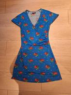Zomerkleedje, merk King Louie, maat S, blauw en rode bloemen, Ophalen, Blauw, Nieuw, Knielengte
