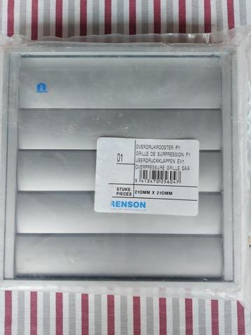 Dampkapkleprooster ALU 210x210 (Renson) beschikbaar voor biedingen