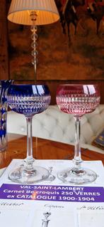 2 verres Val Saint-Lambert 1920, Enlèvement ou Envoi