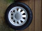 4 pneus + jantes Audi A4 1.9 TDI, Ophalen, Gebruikt, 15 inch, Banden en Velgen