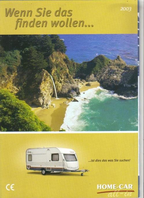 Home-Car Caravan, brochure uit 2003, Boeken, Auto's | Folders en Tijdschriften, Zo goed als nieuw, Verzenden