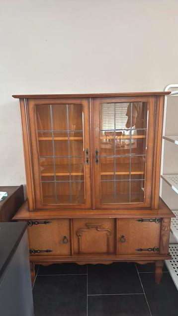 Vitrine rétro, Avec porte(s), Comme neuf, Autres essences de bois, 50 à 75 cm