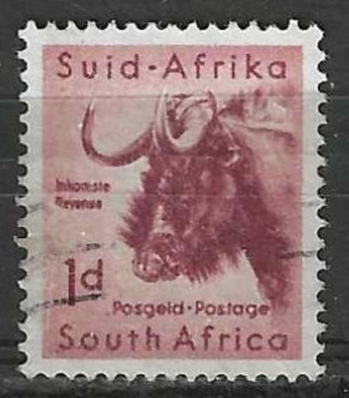 Zuid-Afrika 1960-1961 - Yvert 222 - Dierenreeks Gnoe  (ST), Postzegels en Munten, Postzegels | Afrika, Gestempeld, Zuid-Afrika