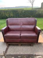 Te koop: Lederen bankje, Huis en Inrichting, Ophalen, Gebruikt, 150 tot 200 cm, Tweepersoons