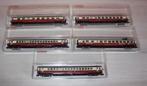 5 wagons Fleischmann IC/EC éclairés & 50 voyageurs N 1/160, Ophalen of Verzenden, Zo goed als nieuw, Wagon, Fleischmann