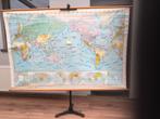 Retro schoolkaart - wereldkaart - Kaart 294(-20%!), Huis en Inrichting, Woonaccessoires | Wanddecoraties, Ophalen of Verzenden