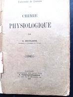 chimie physiologique  G.BRUYLANTS...1903, Enlèvement ou Envoi