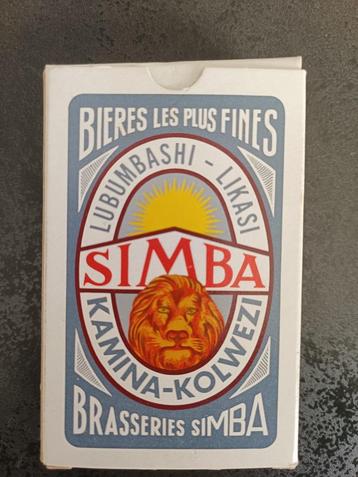 Jeux de cartes à jouer Brasseries Simba  beschikbaar voor biedingen