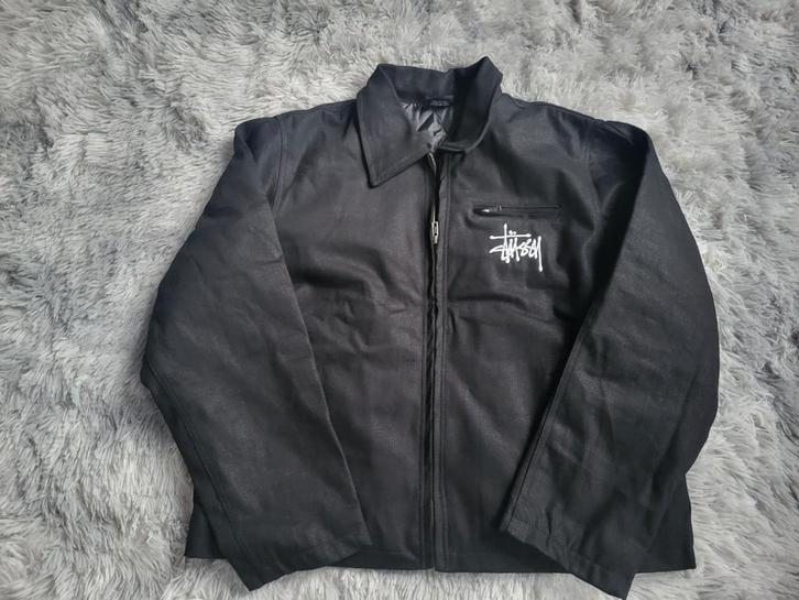 Veste Stüssy Canvas Noire -  Taille M - Neuf, Vêtements | Hommes, Pulls & Vestes, Neuf, Taille 48/50 (M), Noir, Enlèvement ou Envoi