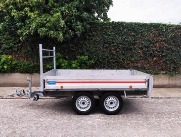 Plateau dubbelasser 750kg keuringsvrij  beschikbaar voor biedingen