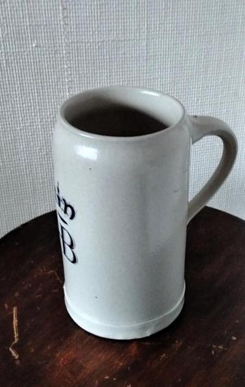 stenen bierpot / bierpul / bierkruik van 1 liter beschikbaar voor biedingen