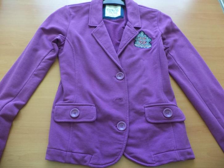 nieuw paars jasje ESPRIT, Kleding | Dames, Jasjes, Kostuums en Pakken, Zo goed als nieuw, Jasje, Maat 42/44 (L), Paars, Ophalen of Verzenden