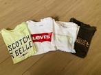 Pakket van 4 t-shorten, Gebruikt, Meisje, Ophalen of Verzenden, Shirt of Longsleeve