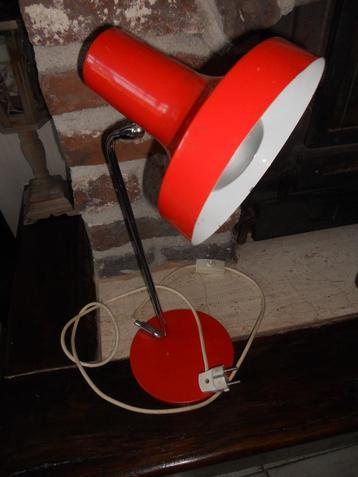Vintage bureaulamp oranje tafellamp mid-century beschikbaar voor biedingen