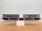 B-MODELS SNCB WAGON PORTE CONTENEURS Sggmrss HO, Envoi, Utilisé, Wagon
