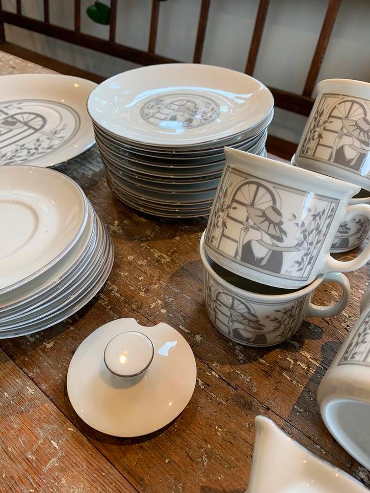 Kronester Bavaria & Douwe Egberts Vintage Serviesset, Antiek en Kunst, Antiek | Servies compleet, Ophalen