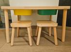 Flisat kindertafel / speeltafel met 2 krukken, Ophalen, Zo goed als nieuw