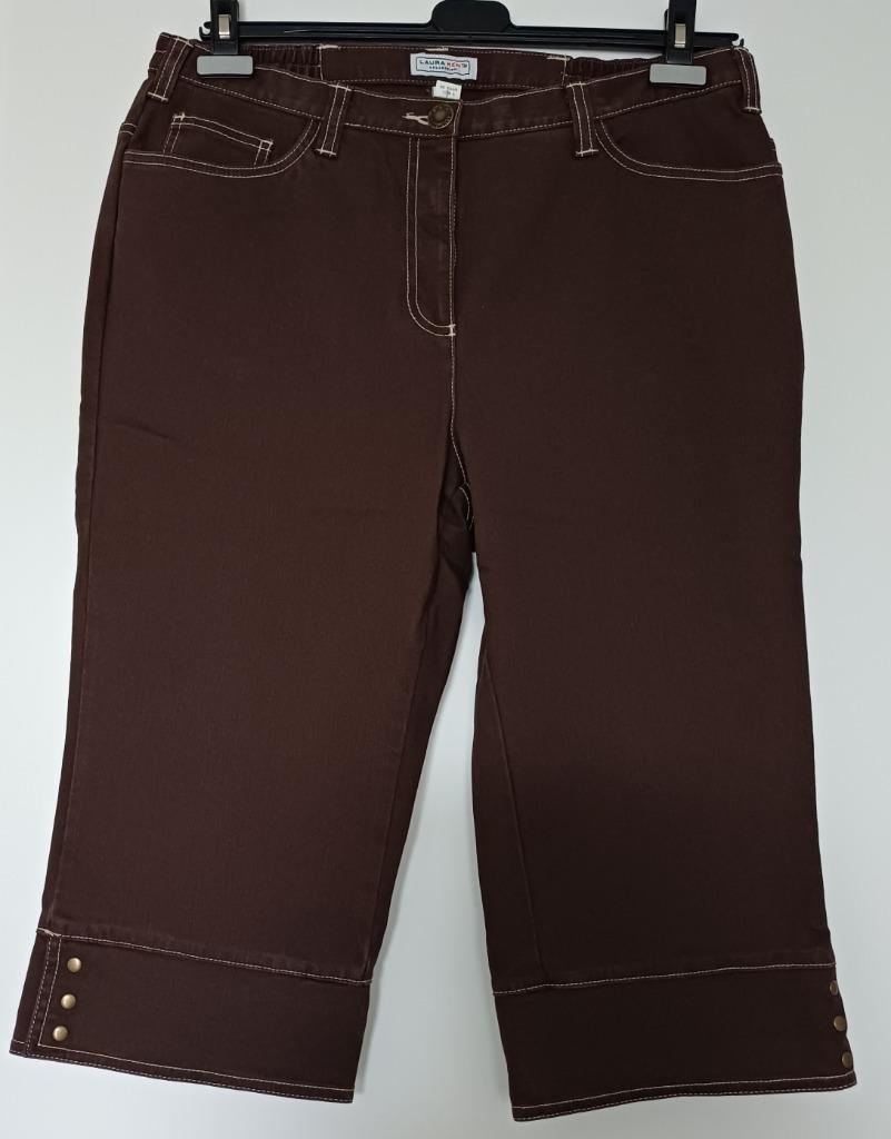 donkerbruine jeansshort, Kleding | Dames, Maat 42/44 (L), Ophalen of Verzenden, Zo goed als nieuw, Laura kent