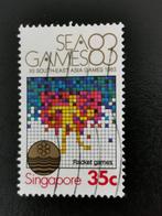 Singapore 1983 - sport - tennis, tafeltennis, Ophalen of Verzenden, Gestempeld, Zuidoost-Azië