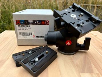 Manfrotto hydrostatic 468MGRC5 balhoofd & 2 qr platen beschikbaar voor biedingen