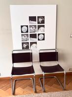 vintage / tweedehands Bauhaus-stijl / stoelen, Huis en Inrichting, Ophalen, Leer, Twee