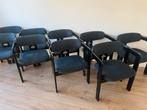 9 Chaises « Pamplona » de Augusto Savini voor Pozzi, Ophalen, Gebruikt, Blauw, Vijf, Zes of meer stoelen