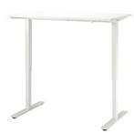 Trotten bureau ikea verstelbaar 120x70 cm wit ZONDER werkbla, Huis en Inrichting, Ophalen, In hoogte verstelbaar, Zo goed als nieuw