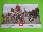 wielerkaart 2010 paris  roubaix  fabian cancellara  signe, Verzenden, Zo goed als nieuw